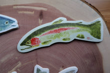 Load image into Gallery viewer, Set of 7 Weatherproof Fish and Feather Decals