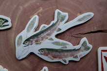 Load image into Gallery viewer, Set of 7 Weatherproof Fish and Feather Decals
